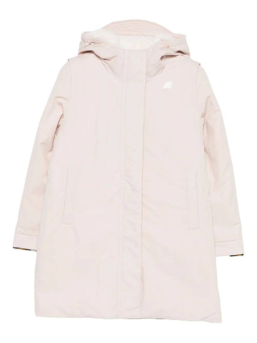K Way Kids long-sleeved hooded jacket | Pink | Image 1