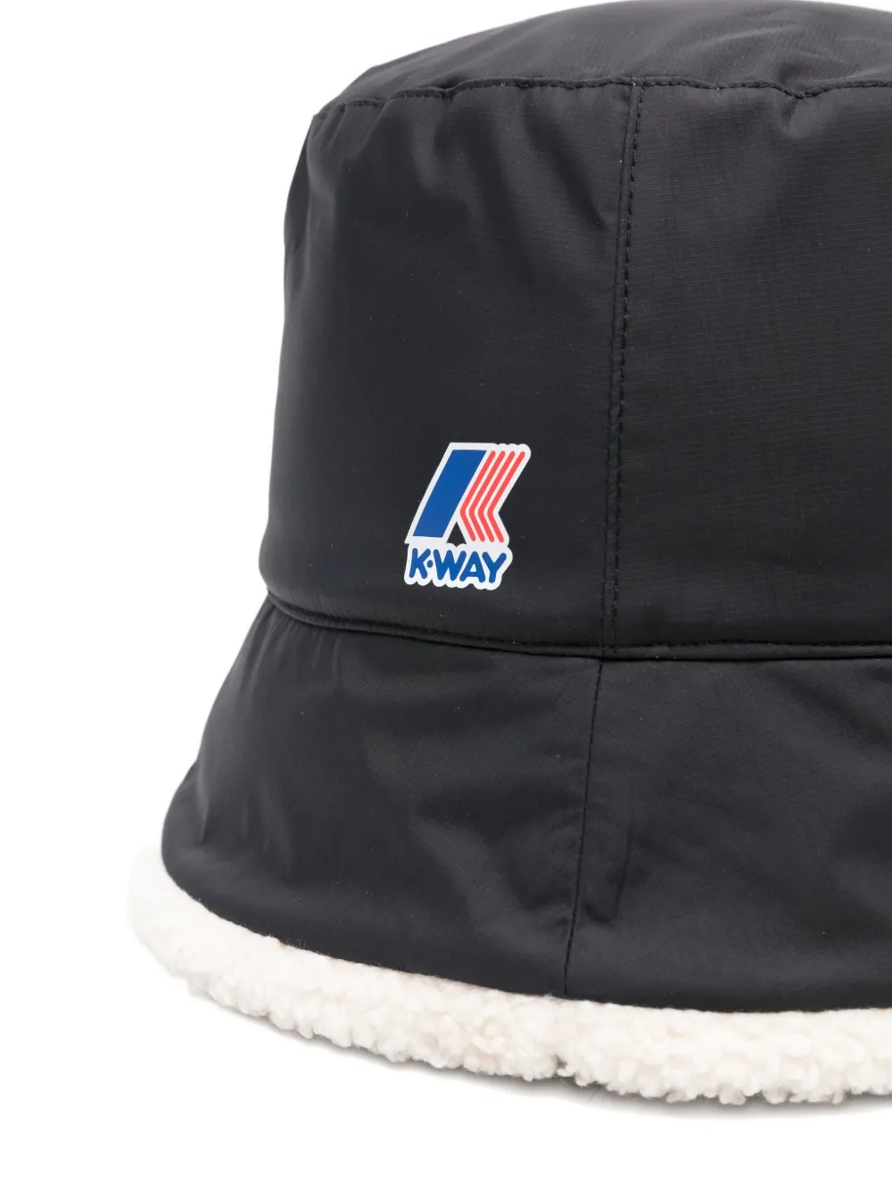 K-way Logo Trim Hat In Black