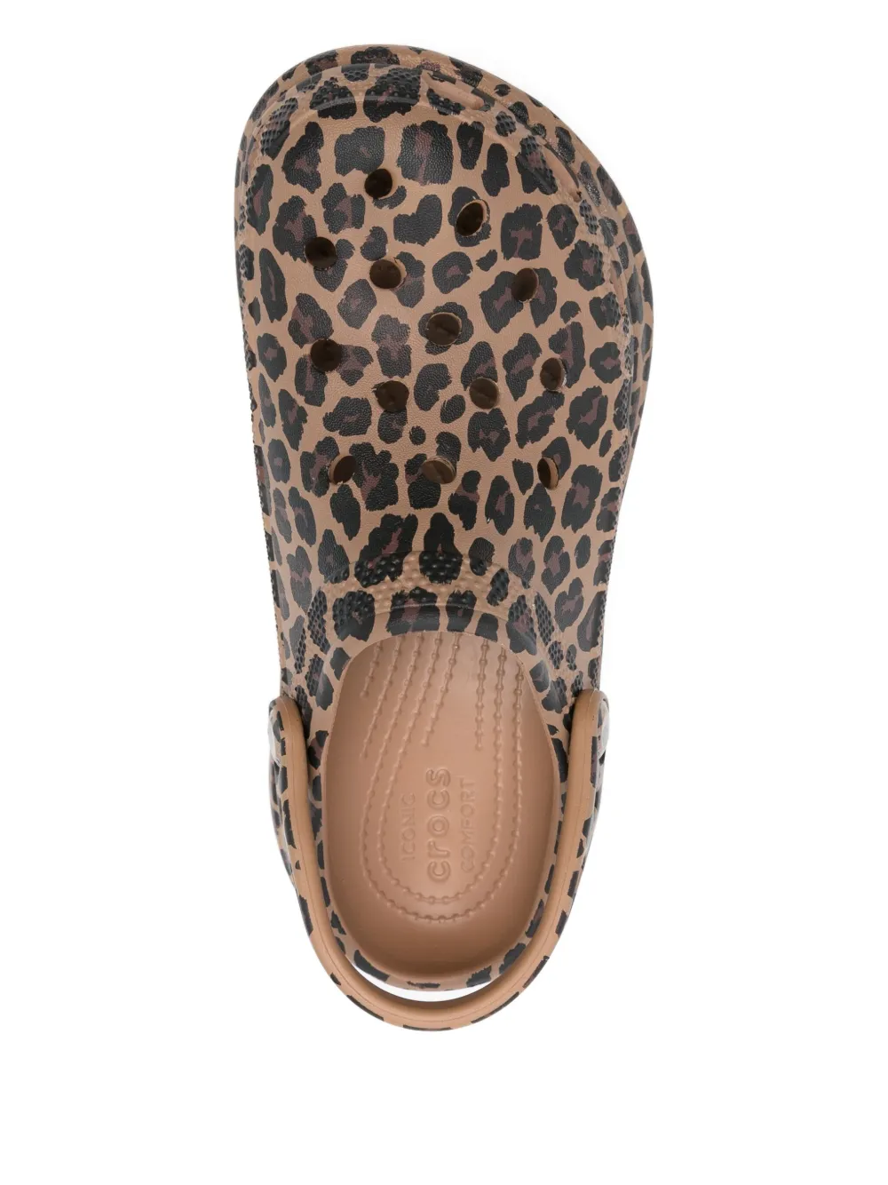Crocs Bae animal-print platform clogs Brown