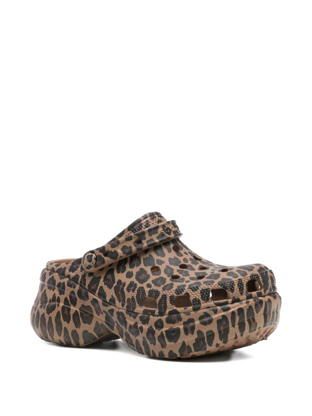Crocs Bae animal-print platform clogs - Bruin