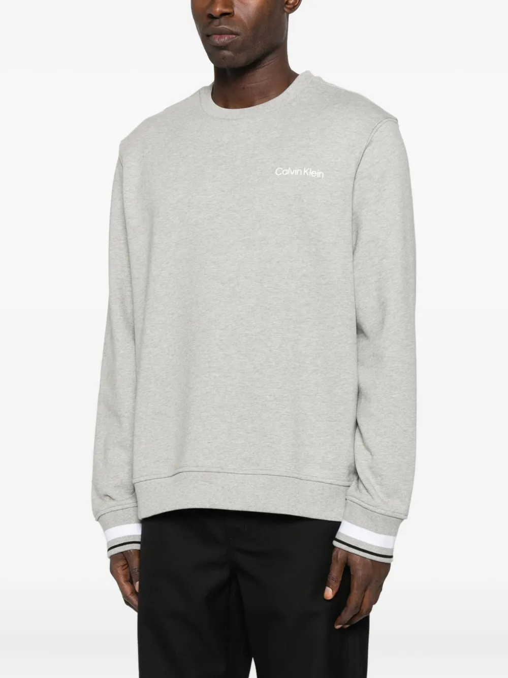 Calvin Klein Sweater met ronde hals Grijs