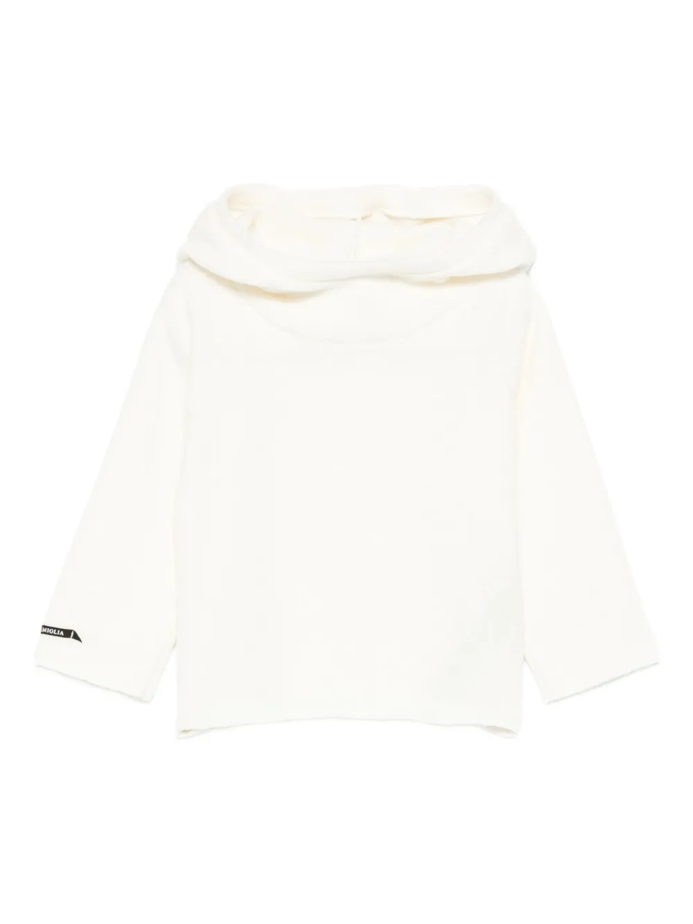 Album Di Famiglia Kids logo-motif hoodie | White | Image 1