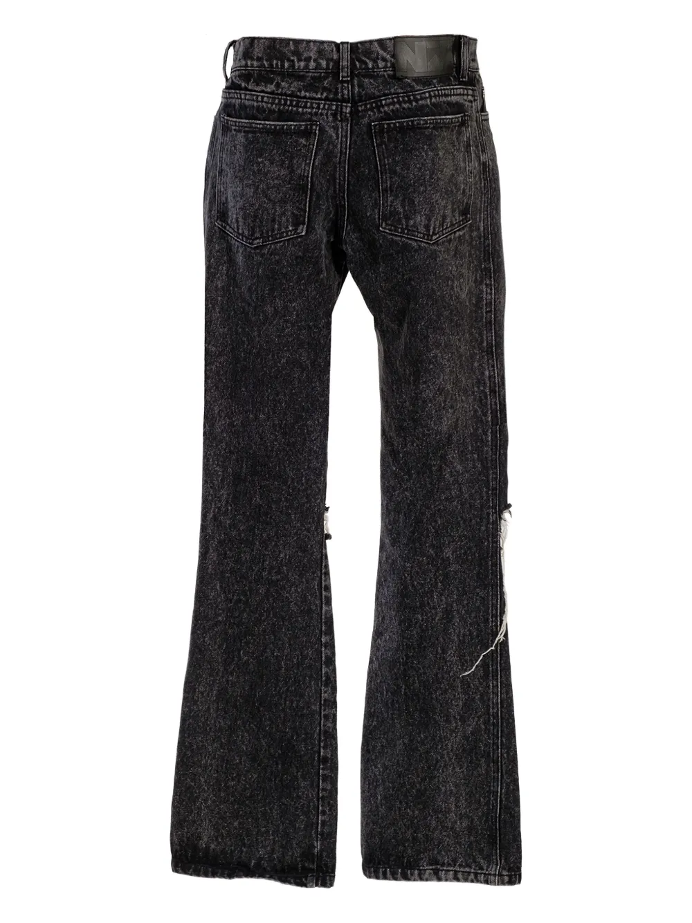 Natasha Zinko Gerafelde jeans Zwart