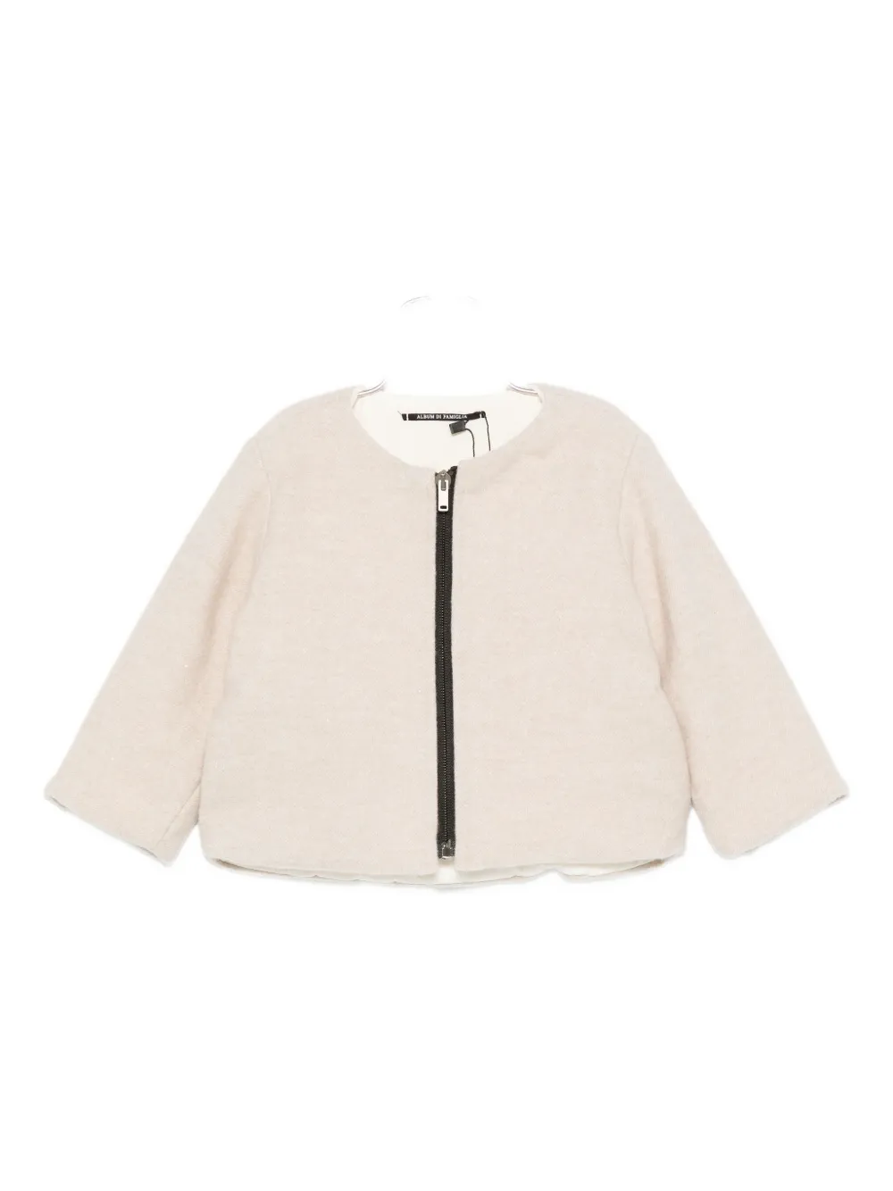 Album Di Famiglia Kids zip-up bomber jacket - Toni neutri