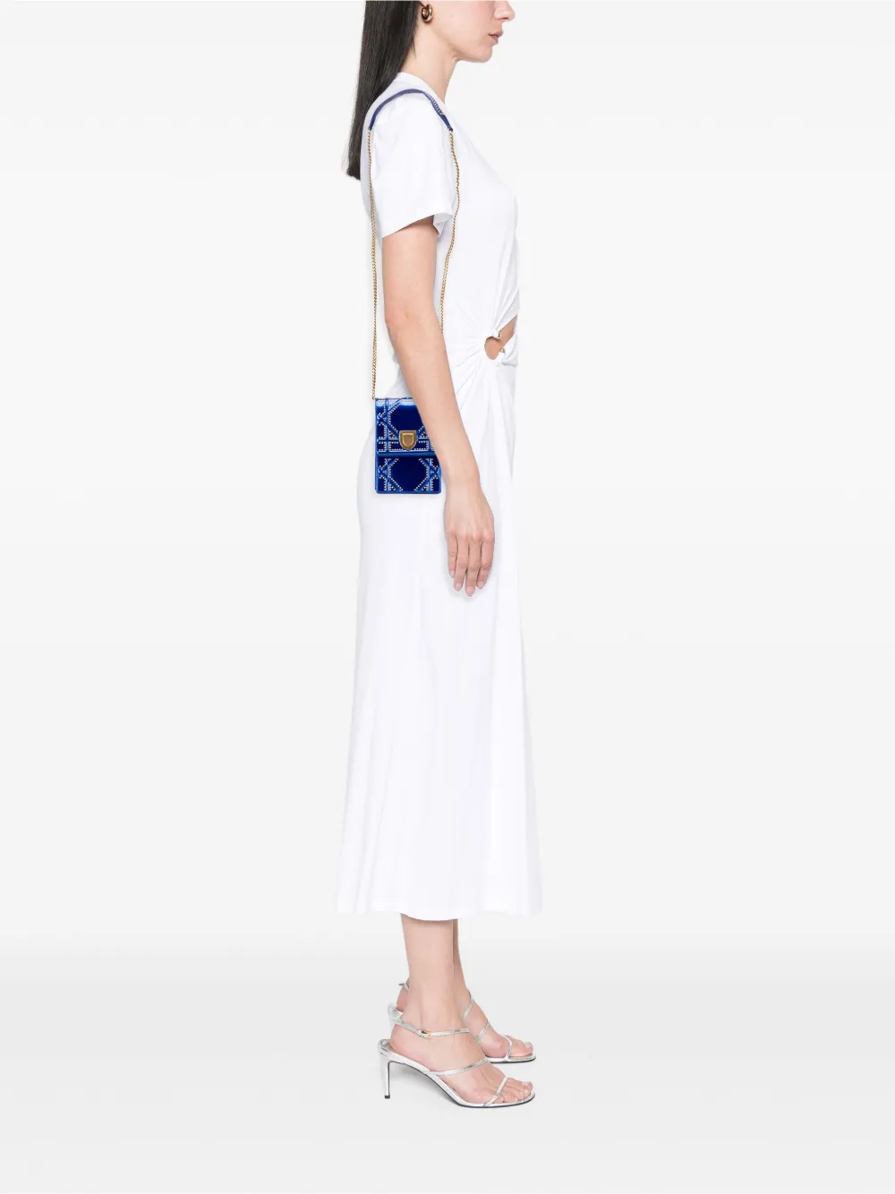 Christian Dior Pre-Owned 2018 Studded Patent Diorama Vertical Clutch crossbody bag | Pre-Owned | Image 2