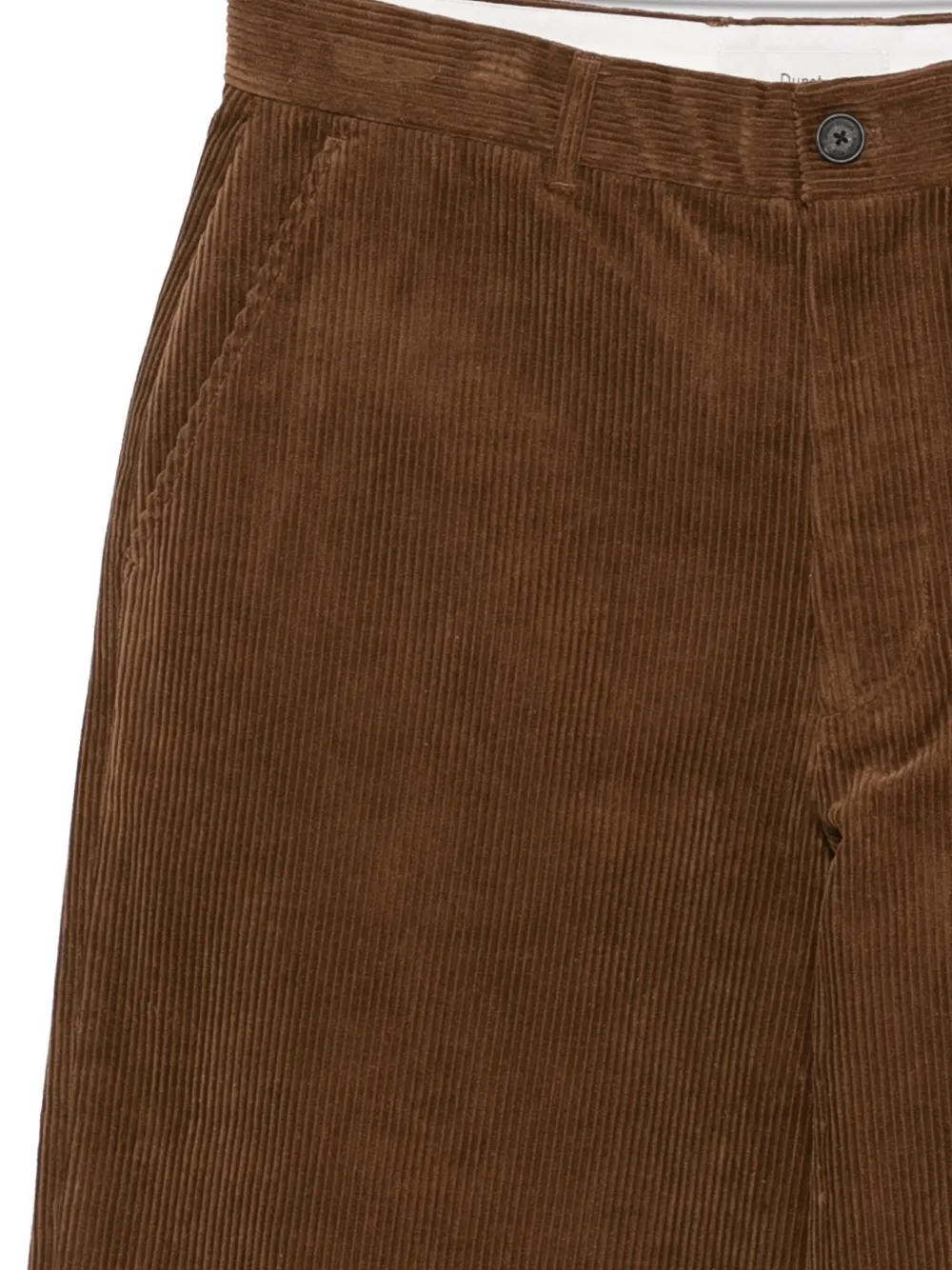 Dunst Corduroy Straight-leg Trousers In Brown