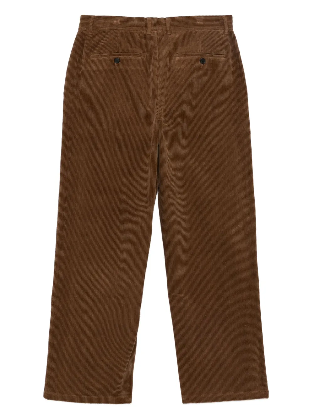 DUNST Ribfluwelen straight broek - Bruin