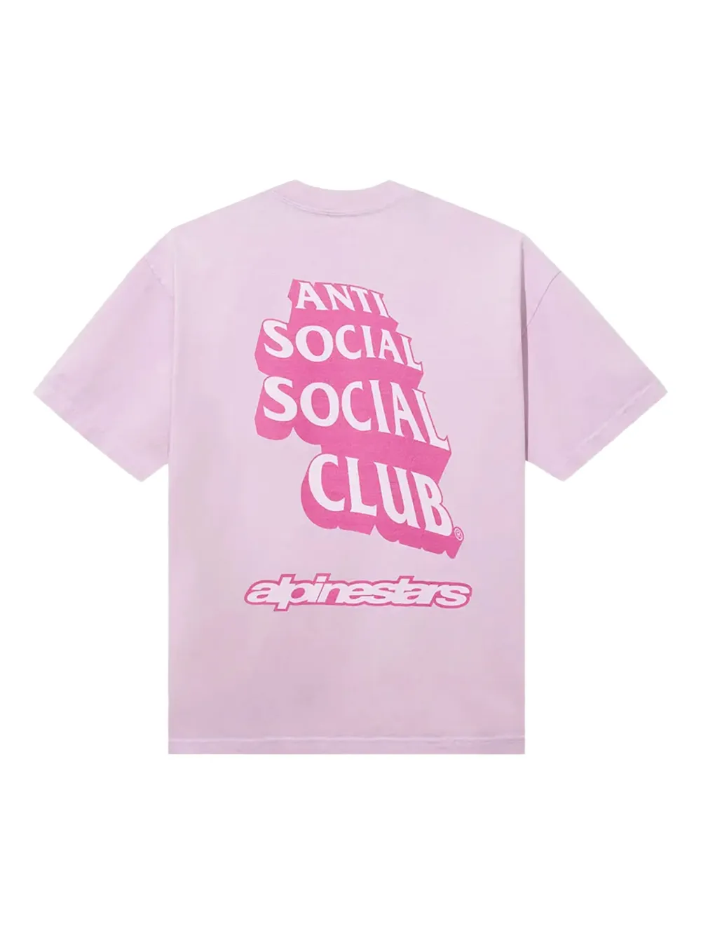 Anti Social Social Club Alpine Stars Moto T-shirt - Roze