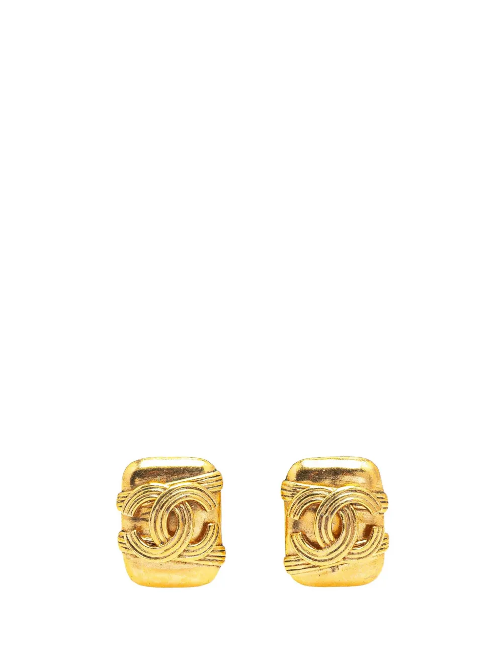 CHANEL Pre-Owned 1994 ゴールドプレーテッド ココマーク クリップオン コスチューム イヤリング - ゴールドトーン CHANEL Pre-Owned 1994 ゴールドプレーテッド ココマーク クリップオン コスチューム イヤリング - ゴールドトーン