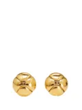 CHANEL Pre-Owned 1970-1980 CC Gold Plated Clover Earrings costume earrings
