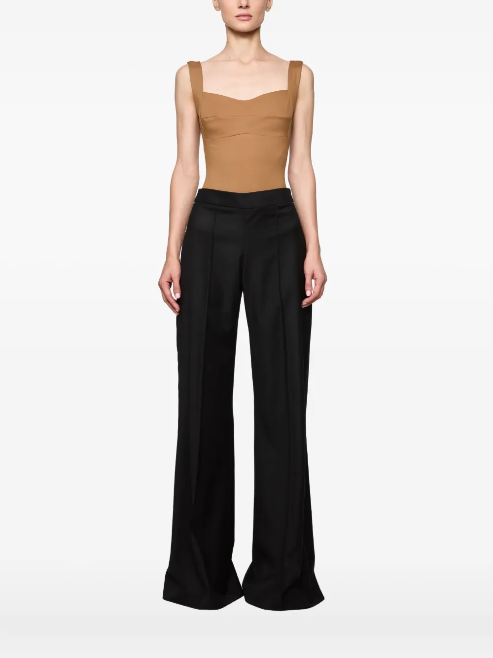 Atu Body Couture sweetheart-neckline bodysuit | Brown | Image 1