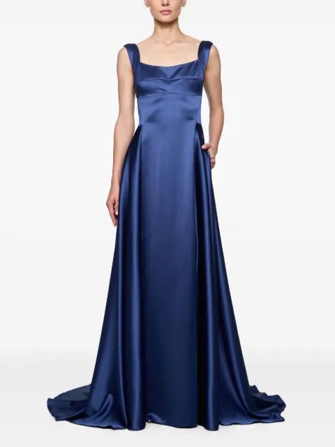 Atu Body Couture square-neck satin dress