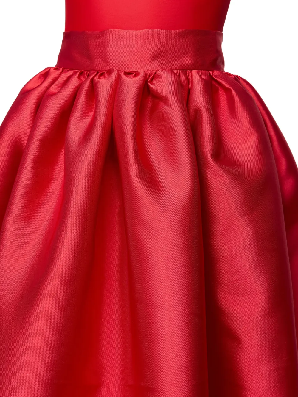 Atu Body Couture Gathered Satin Skirt In Red
