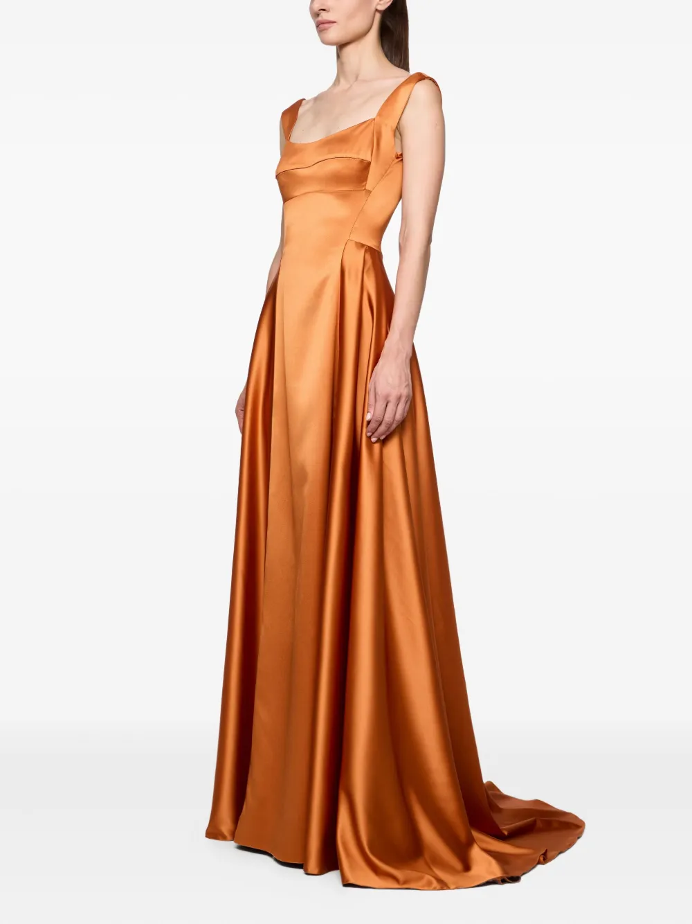 Atu Body Couture square-neck satin dress | Evening Dresses | Image 2