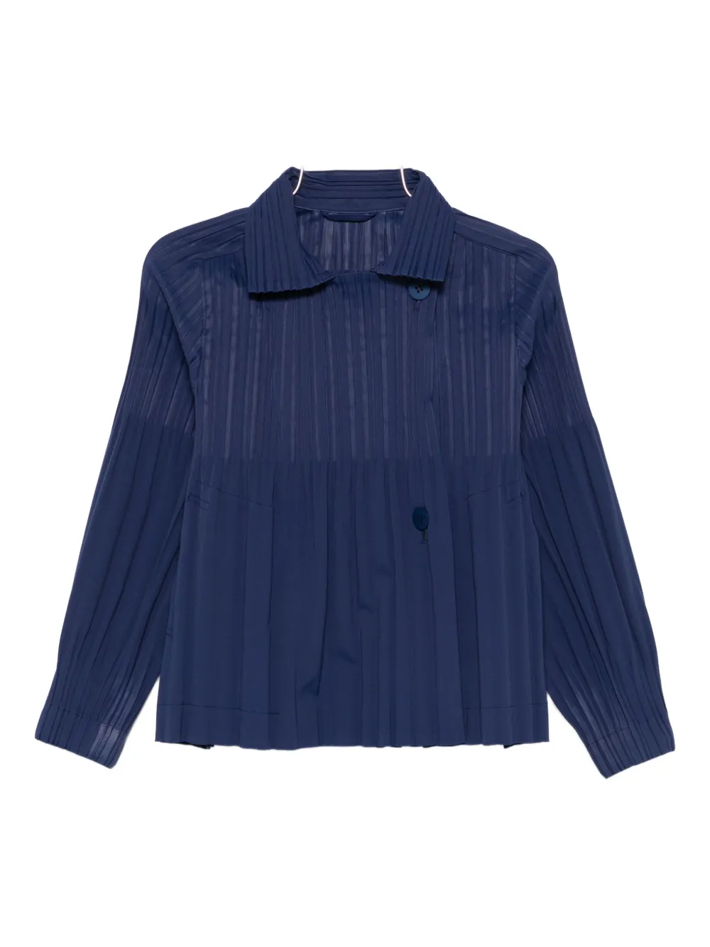 Pleats Please Issey Miyake プリーツ ジャケット - ブルー Pleats Please Issey Miyake プリーツ ジャケット - ブルー