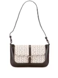 Celine Pre-Owned 2001 C Macadam Canvas and Leather shoulder bag - Brown