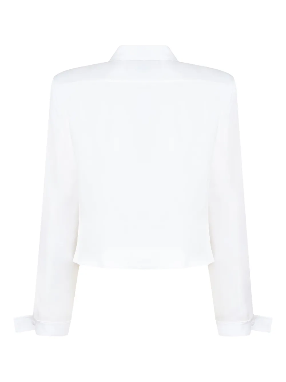 Gloria Coelho Katoenen blouse met schoudervullingen - Wit