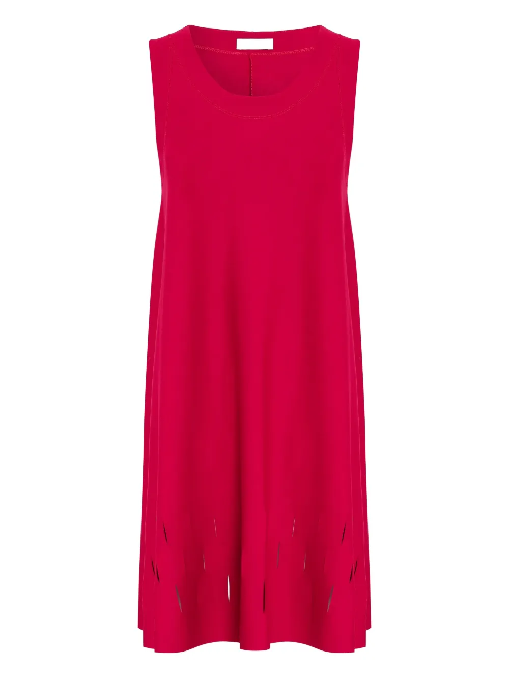 Gloria Coelho Abito smanicato con cut-out - Rosso