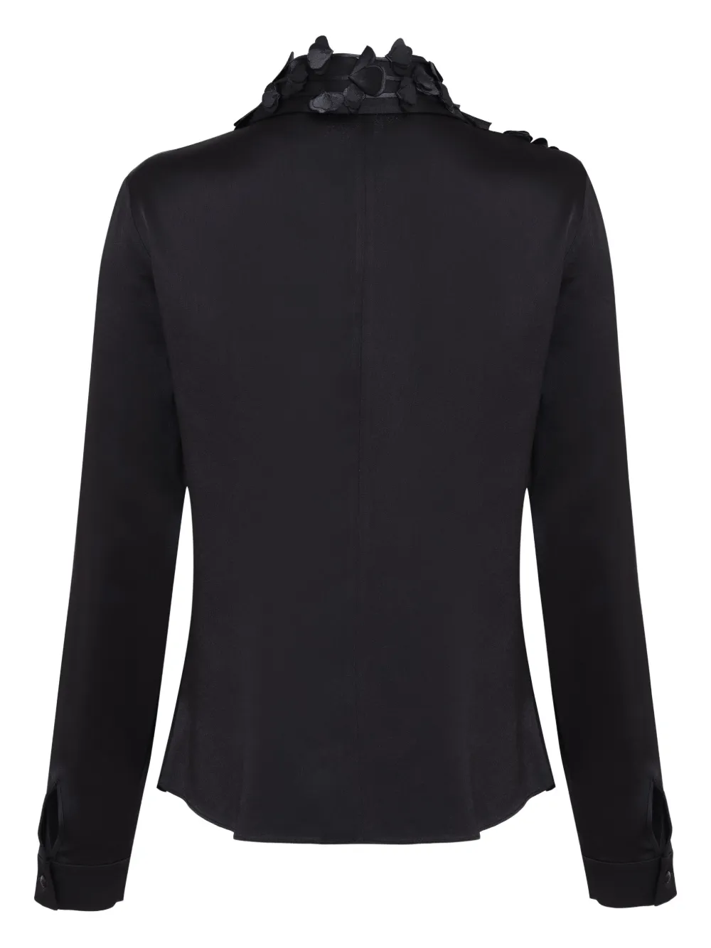 Gloria Coelho Blouse verfraaid met bloemen - Zwart