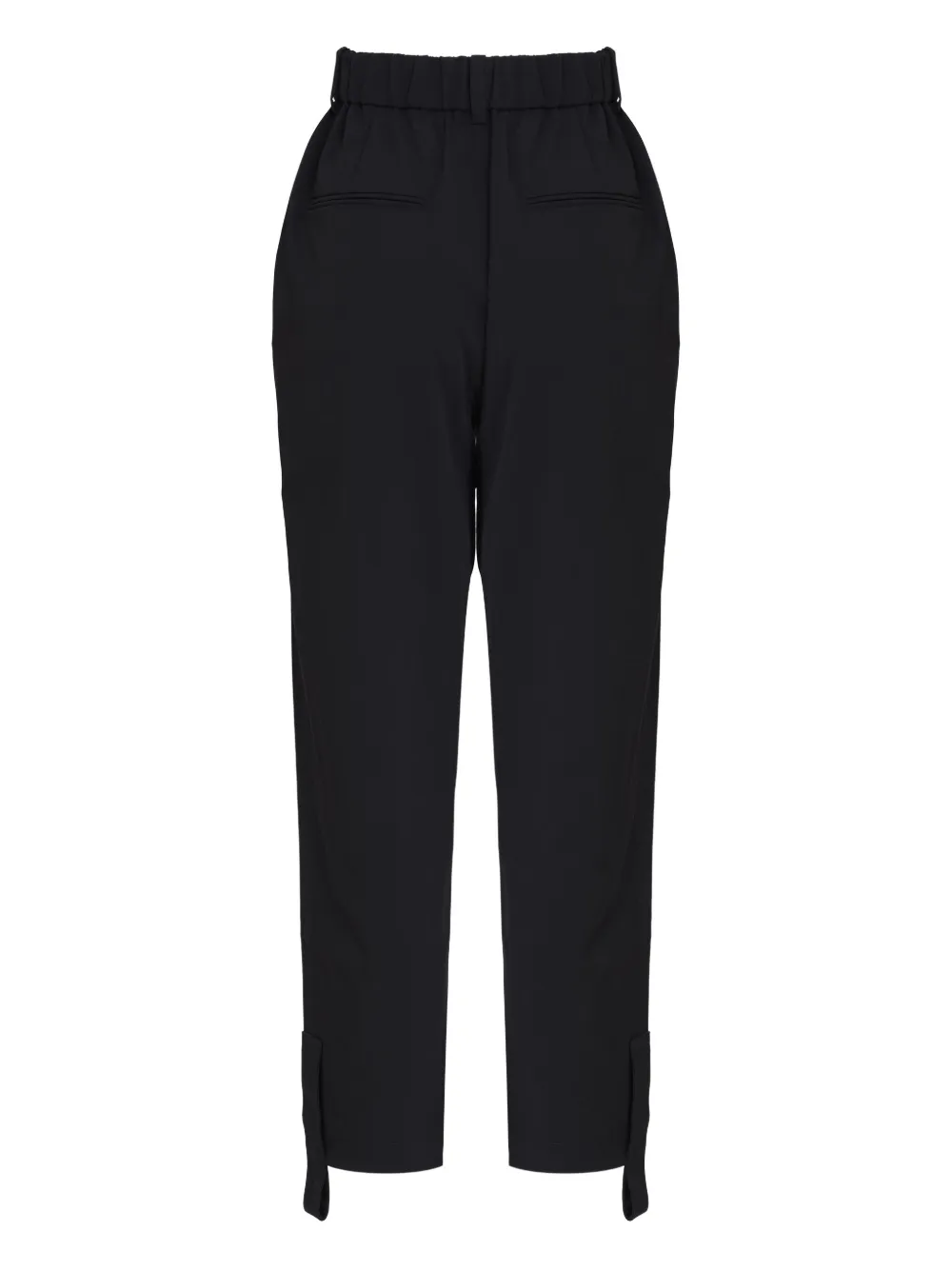 Gloria Coelho Geplooide broek met knoopsluiting - Zwart