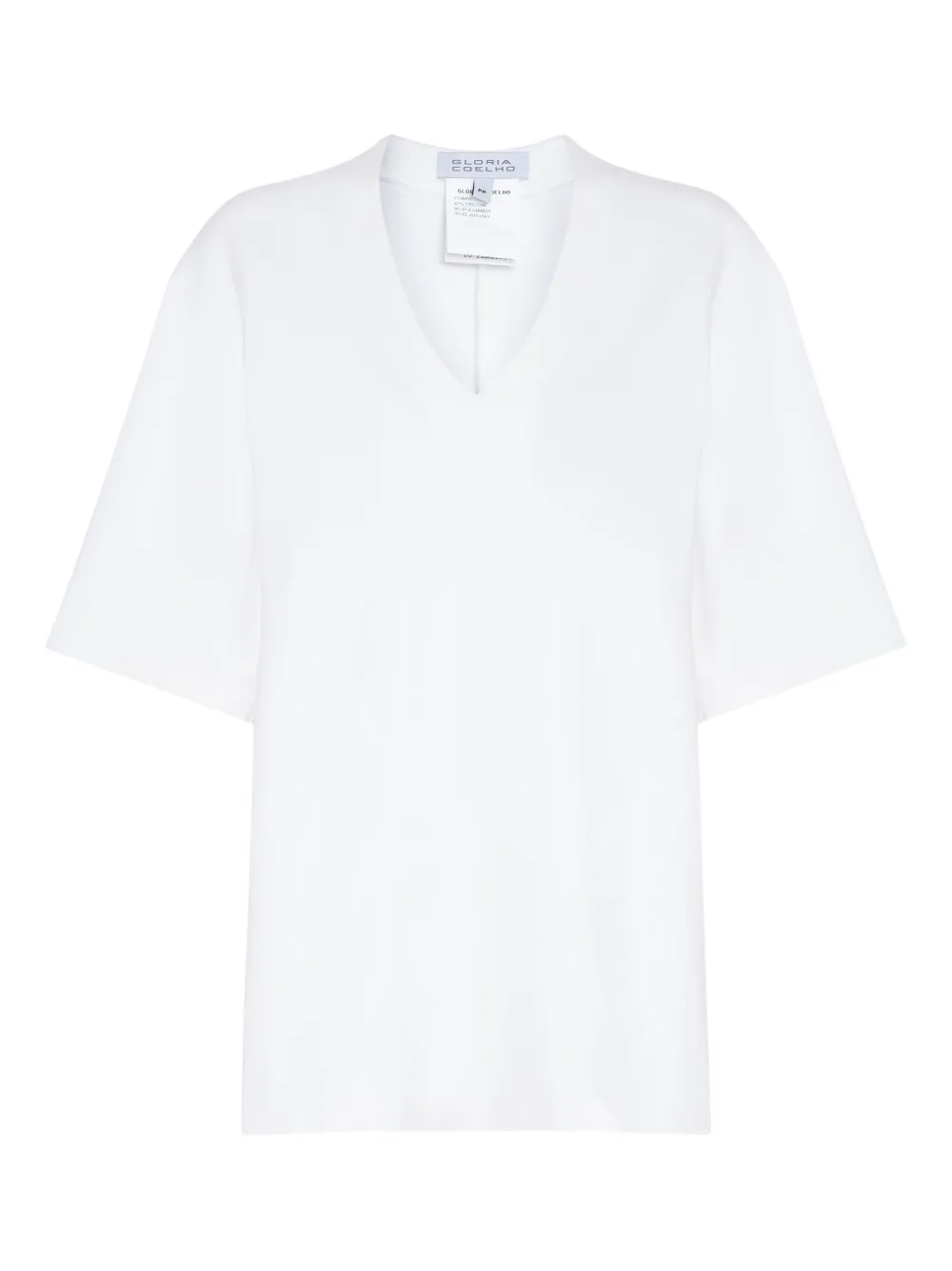 Gloria Coelho V-neck T-shirt In White