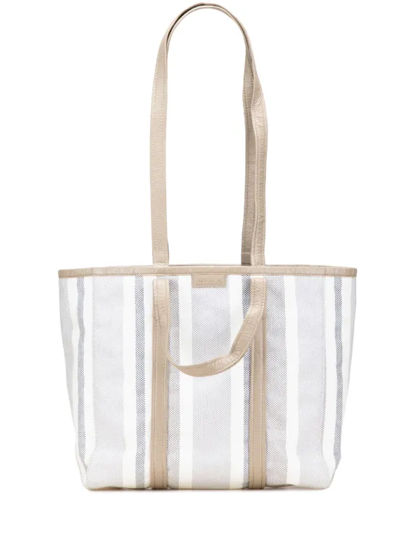 バッグ BALENCIAGA Barbes Midi Shopping Bag Balenciaga Barbes Graffiti-Print Lambskin Tote Bag - Bergdorf Goodman