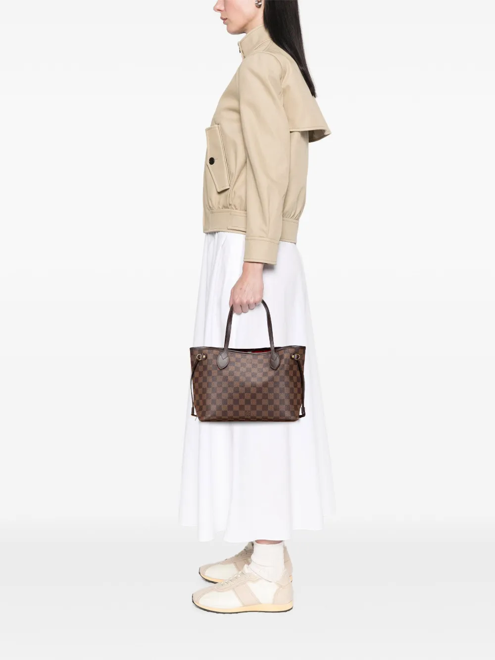 Louis Vuitton Pre-Owned 2013 Damier Ebene Neverfull PM tote bag | Pre-Owned | Image 2