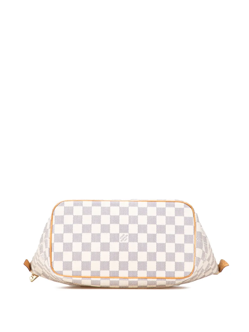 Pre-owned Louis Vuitton 2007 Damier Azur Saleya Pm Handbag In White