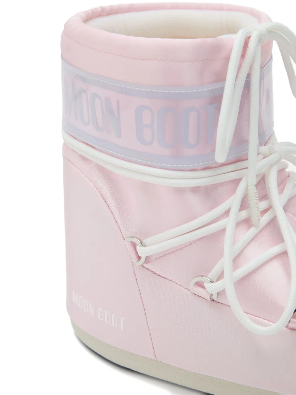 Moon Boot Kids Icon Low Rose Pearly veterlaarzen met logo Roze