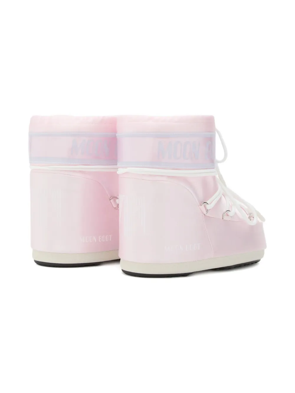 Moon Boot Kids Icon Low Rose Pearly veterlaarzen met logo Roze
