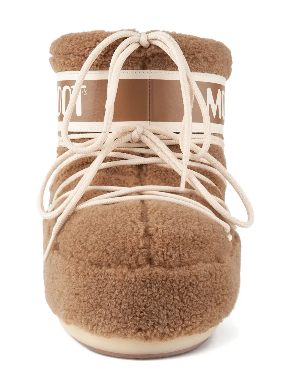 Moon Boot Kids Icon Low Camel logo lace-up boots Bruin