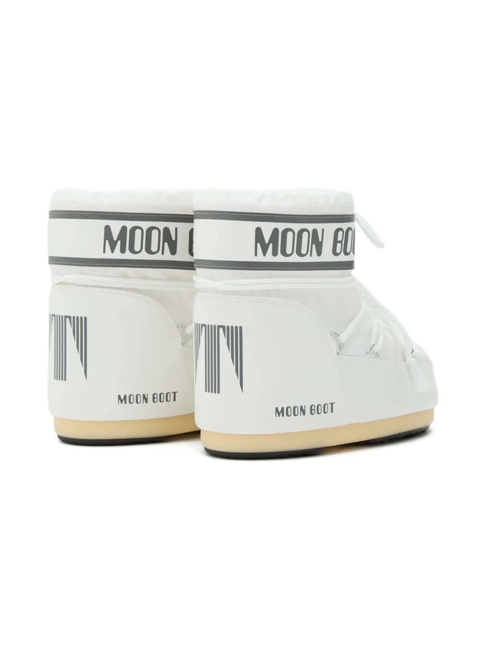 Moon Boot Kids Icon Low White veterlaarzen met logoprint Wit