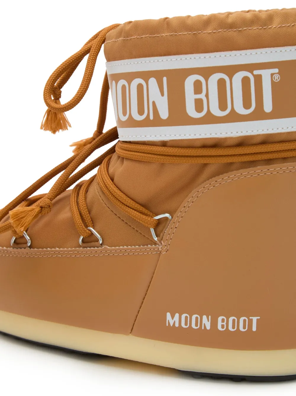 Moon Boot Kids Icon Low Brown veterlaarzen met logo Bruin