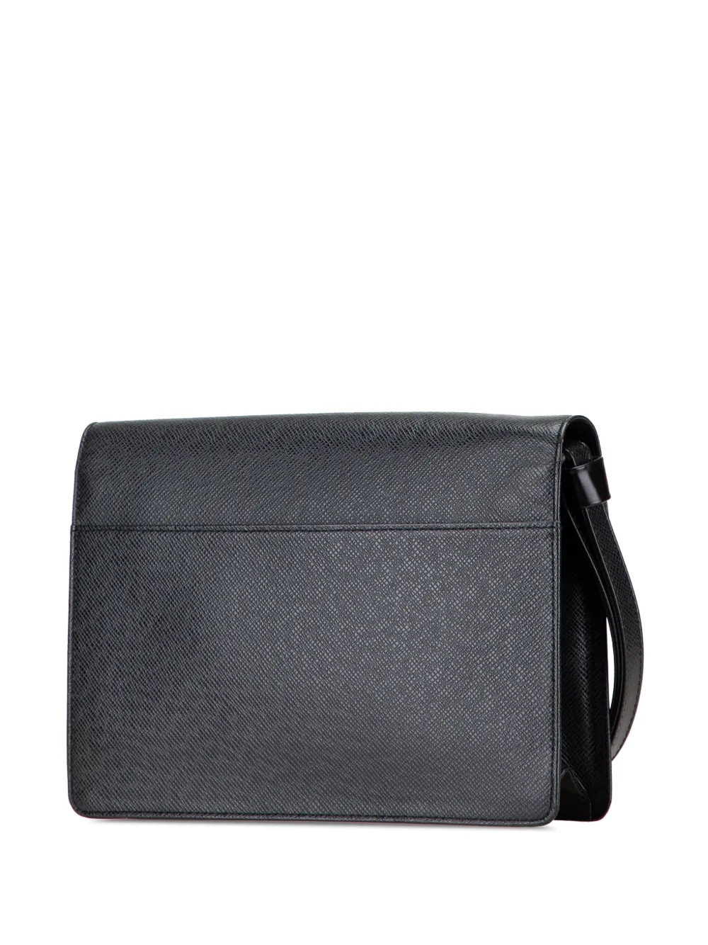 Pre-owned Louis Vuitton 2002 Taiga Selenga Clutch Bag In Black
