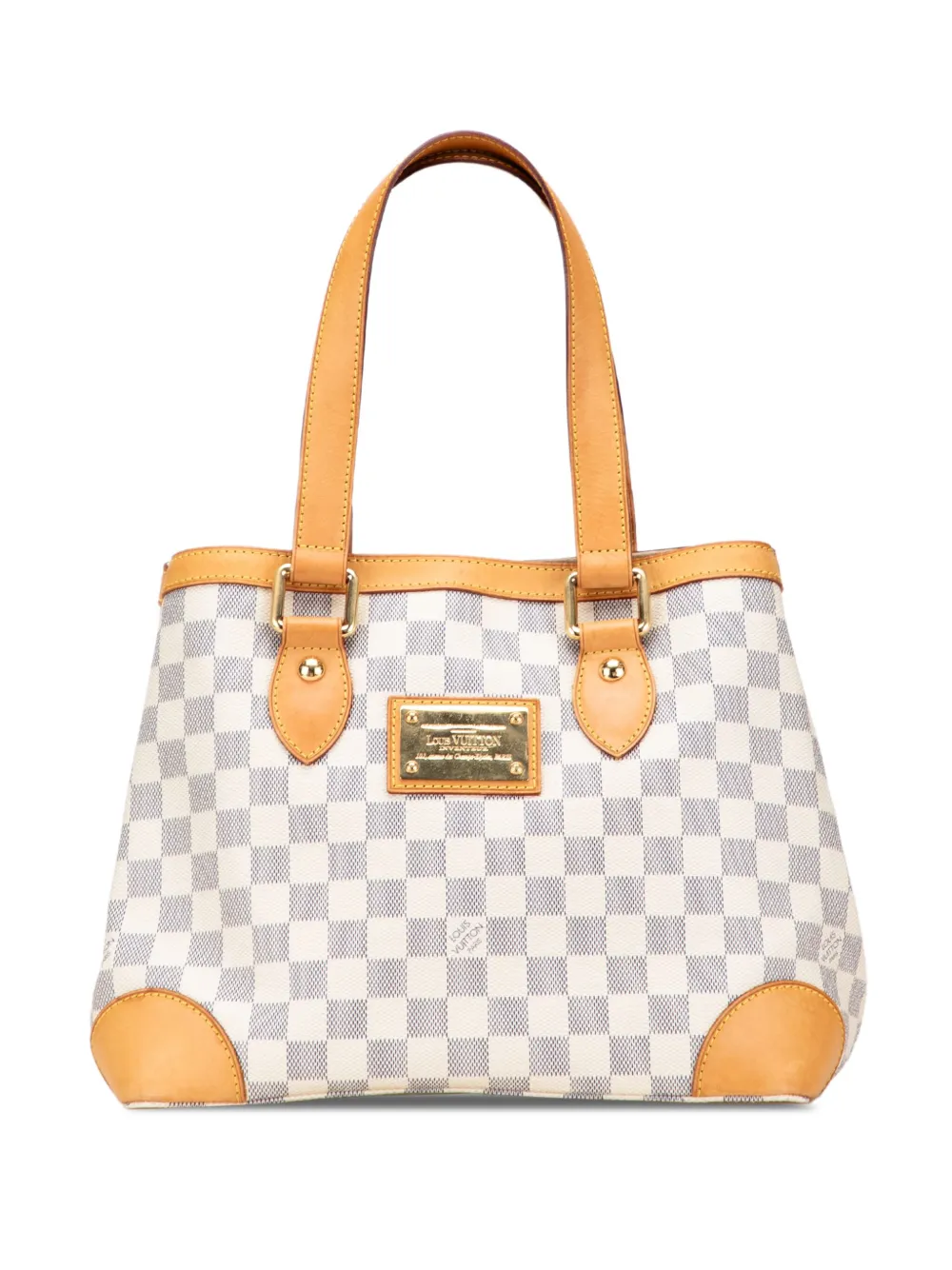 Louis Vuitton Pre-Owned 2009 ダミエ アズール ハムステッド PM ハンドバッグ - ホワイト Louis Vuitton Pre-Owned 2009 ダミエ アズール ハムステッド PM ハンドバッグ - ホワイト