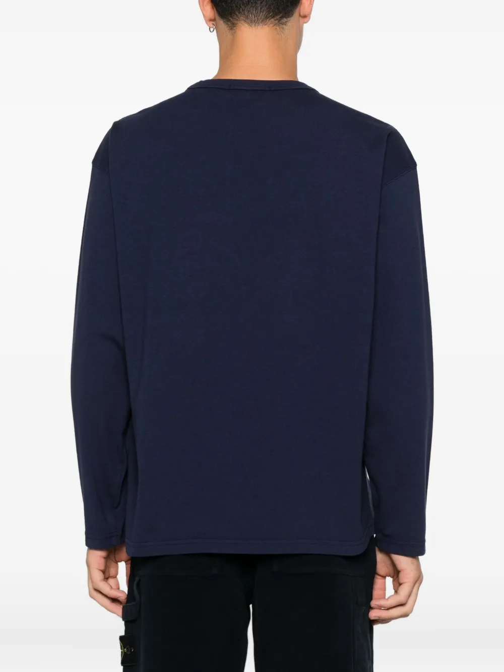 Stone Island Katoenen jersey T-shirt Blauw