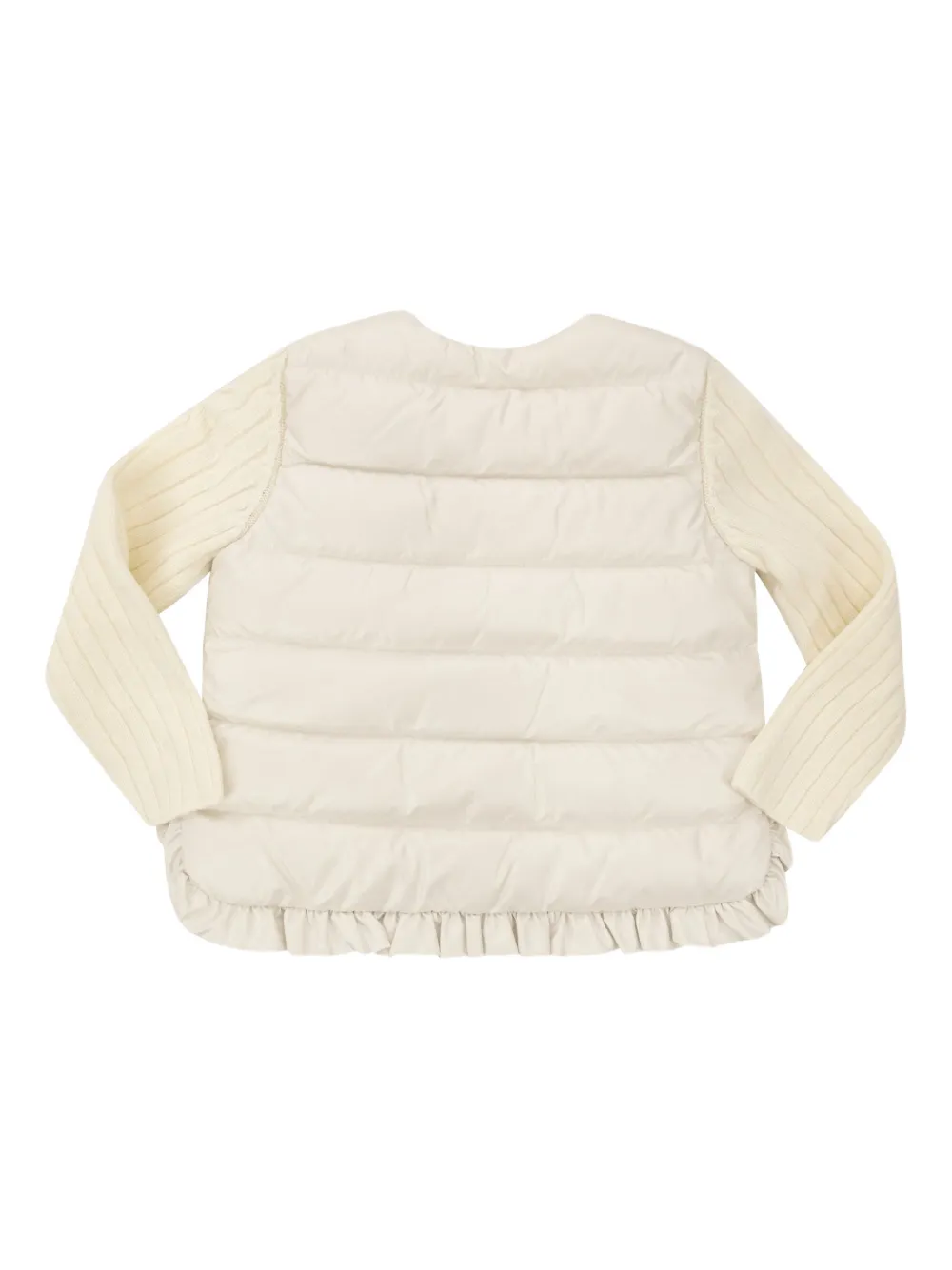  Moncler Enfant Quilted Cardigan - White 