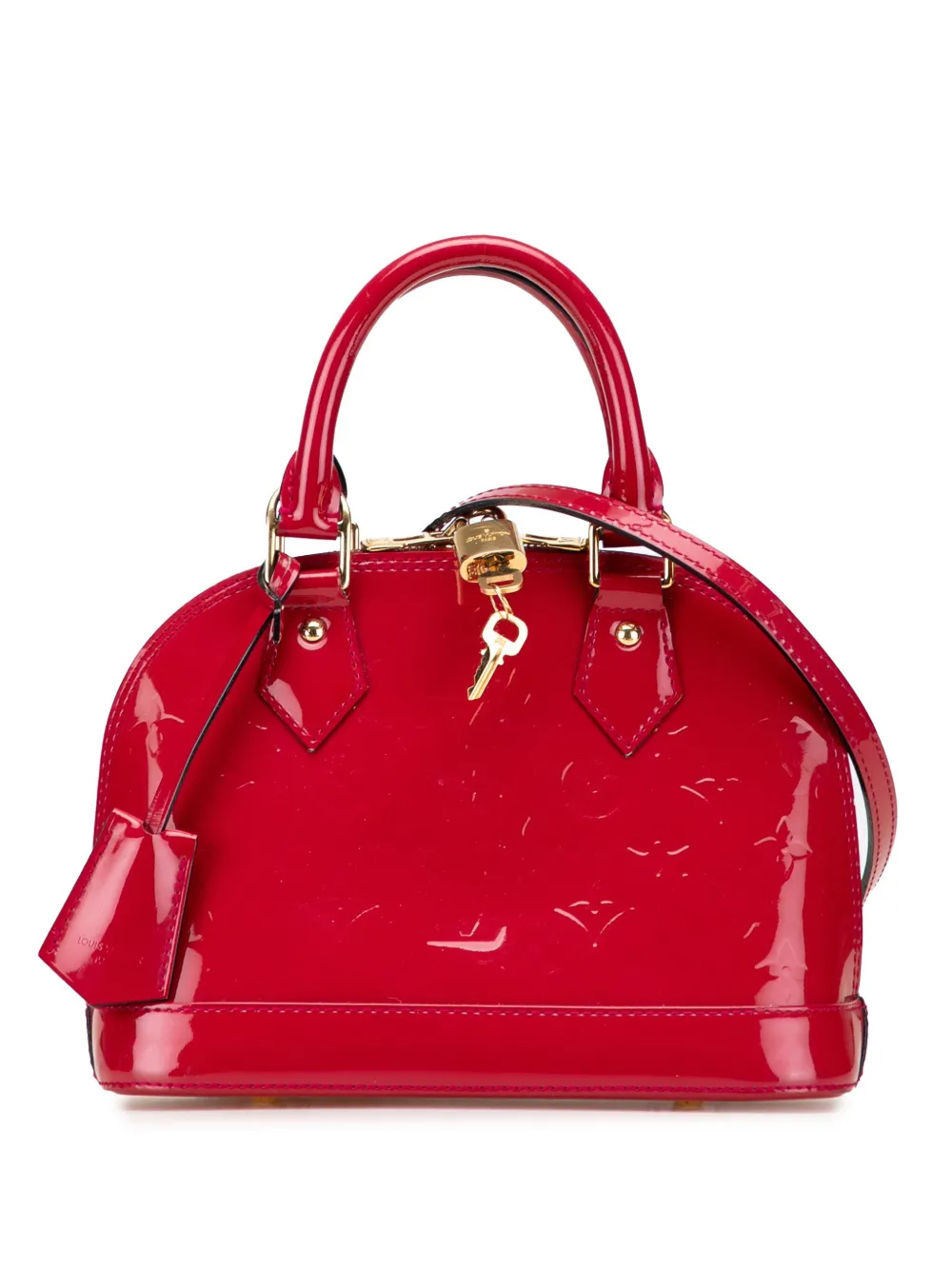 Louis Vuitton Pre-Owned 2013 Monogram Vernis Alma BB satchel | Red | Image 1