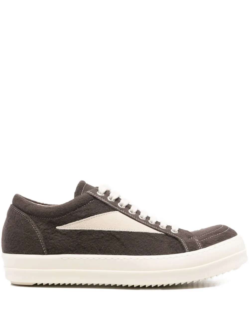 Rick Owens DRKSHDW Porterville panelled lace-up sneakers Bruin