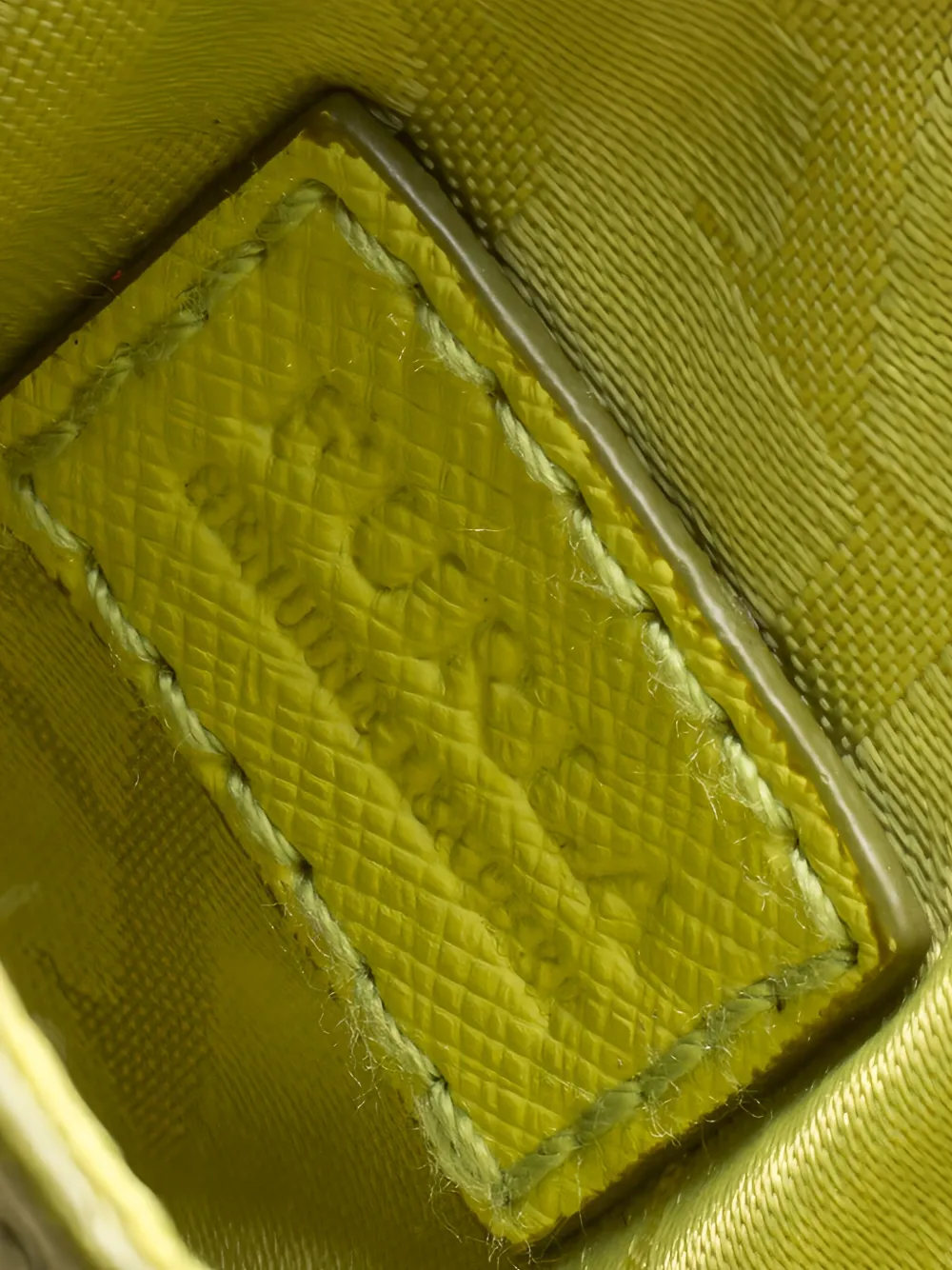 Pre-owned Furla Scalloped-edge Phone Case In Green