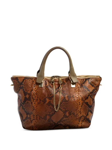 Chloé Pre-Owned snakeskin tote bag