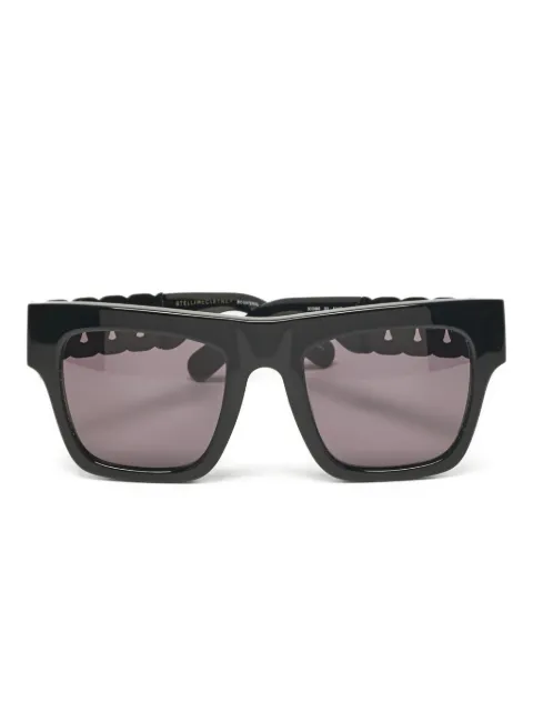 Stella McCartney Pre-Owned lentes de sol rectangulares con detalle de cadena 2020