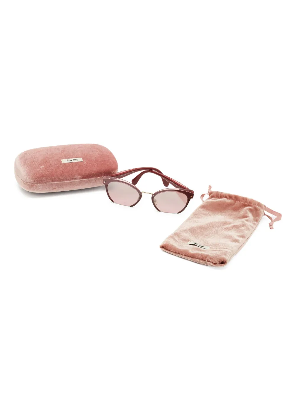 Pre-owned Miu Miu 1154433 Burgundy In Red