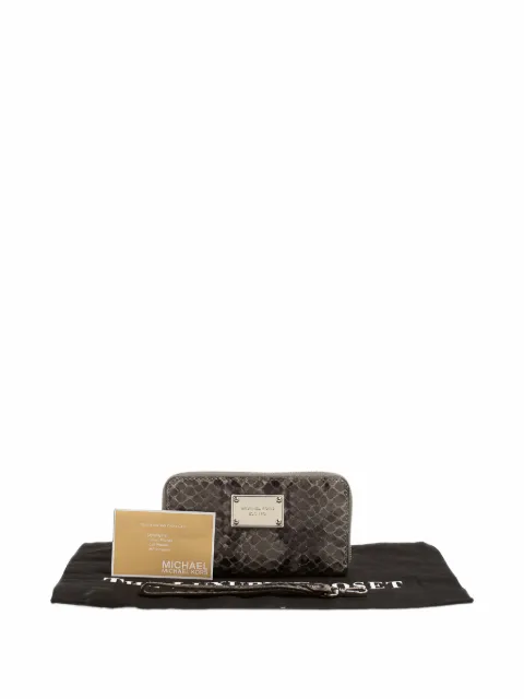 Michael Kors Vintage snakeskin-effect wallet