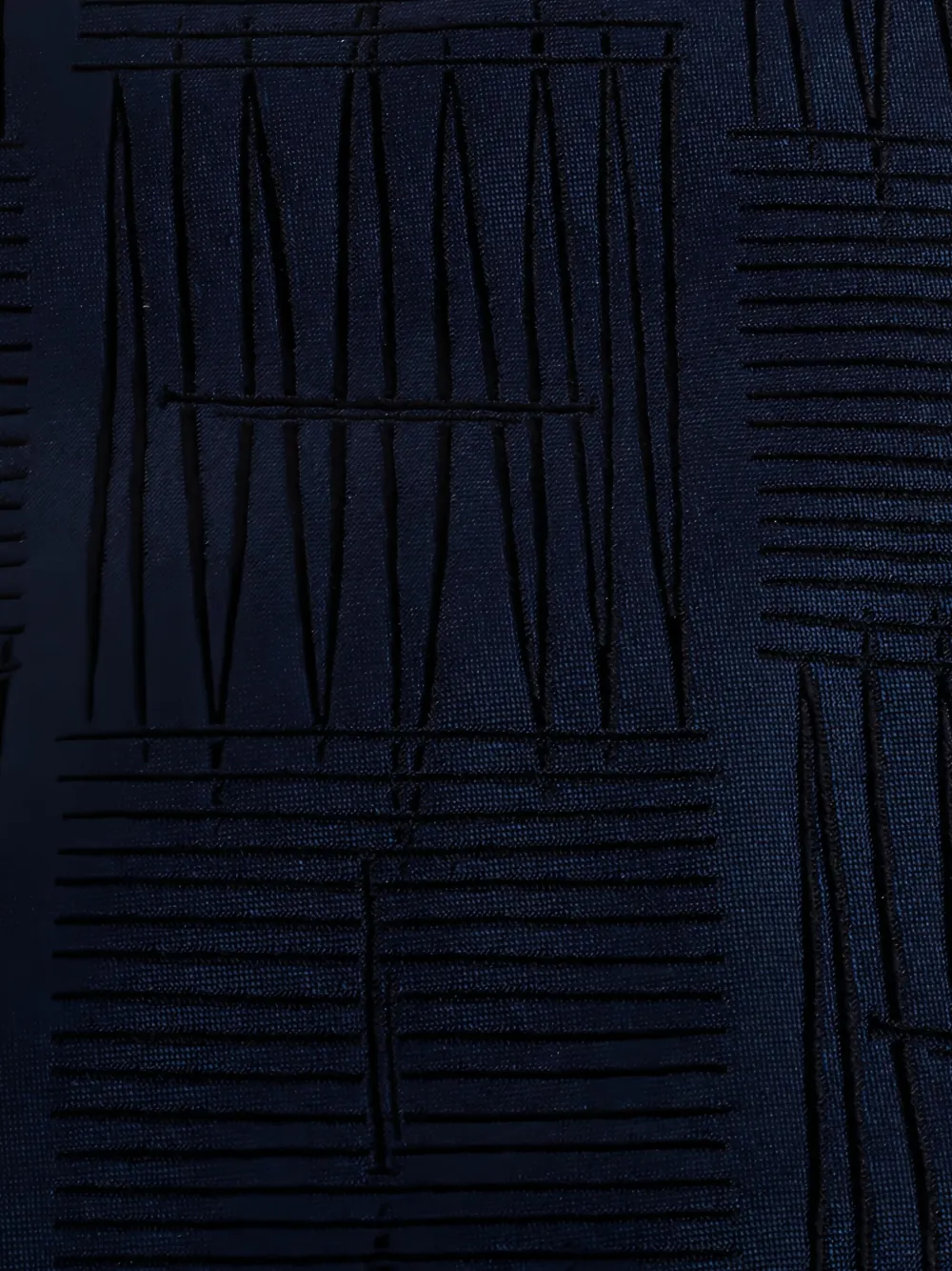 Gianfranco Ferré cravate rayée à motif zig-zag brodé | Image 2