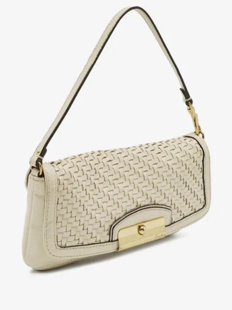 Coach 2000s woven leather clutch