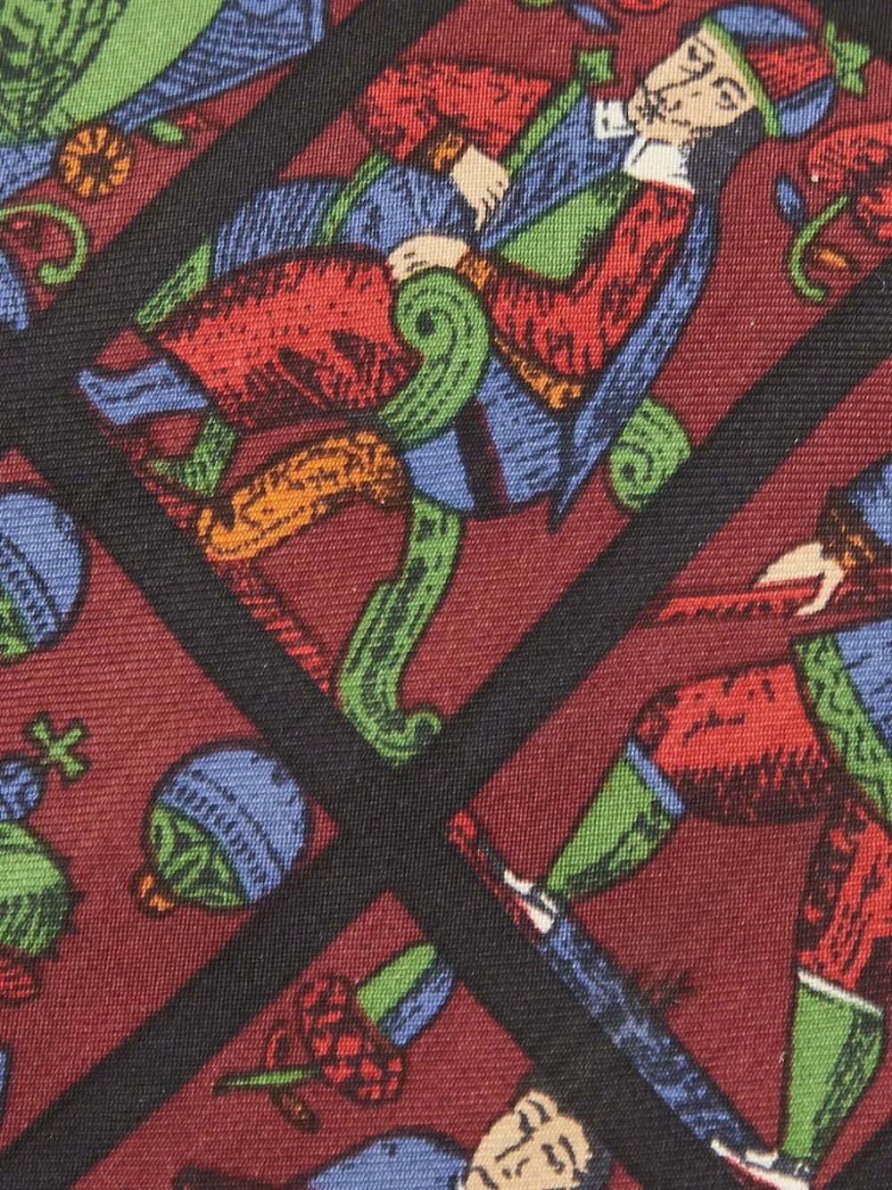 Saint Laurent Pre-Owned graphic-print silk tie | Image 2