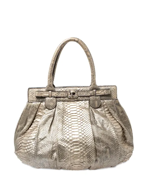 Zagliani 2000s python puffy bag
