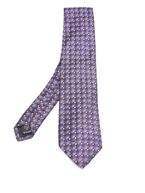 Valentino Garavani Pre-Owned geometric-pattern silk tie