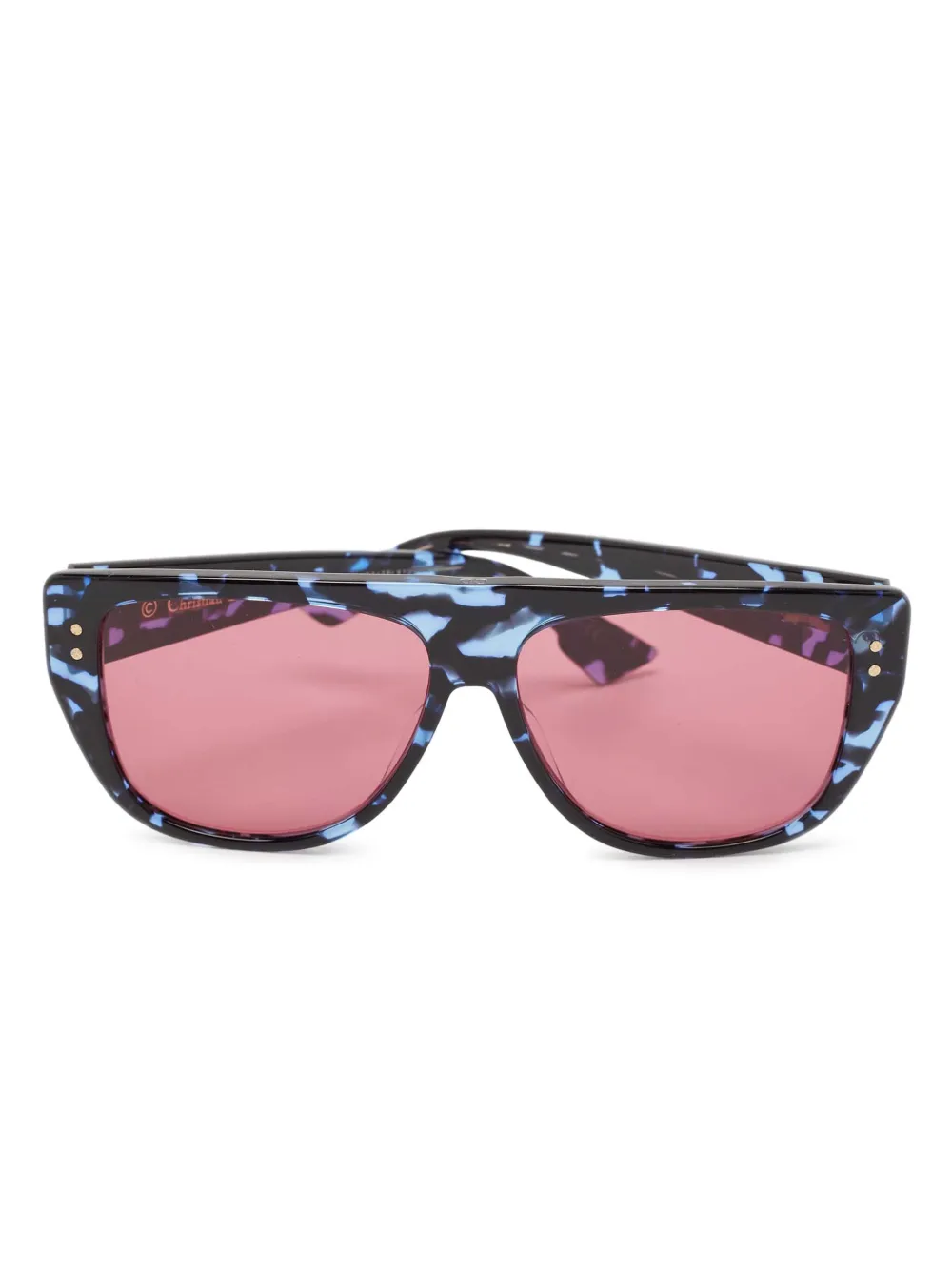 Christian Dior Pre-Owned Occhiali da sole squadrati - Nero